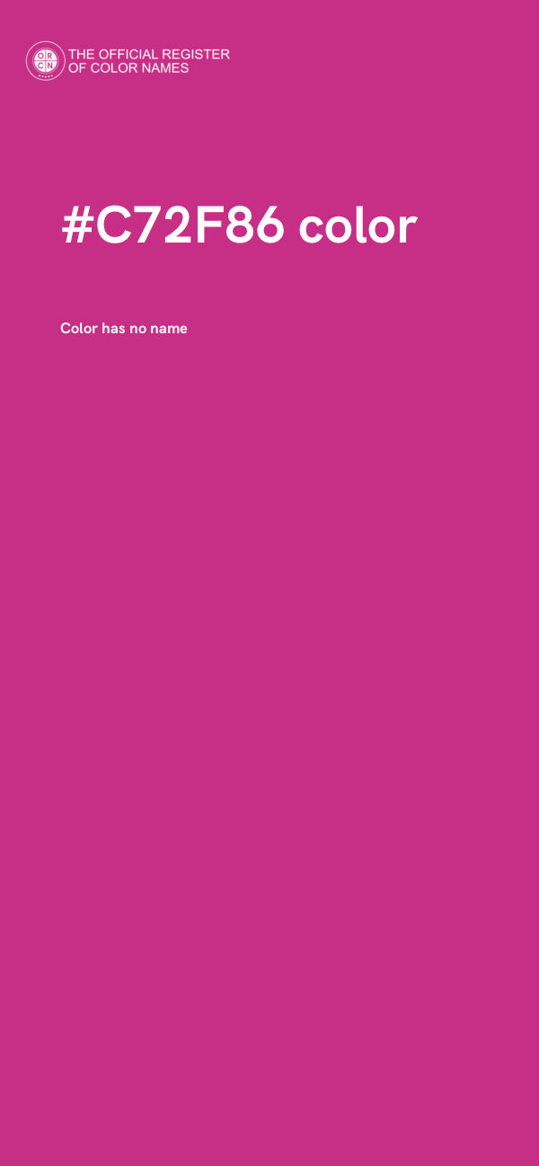 #C72F86 color image