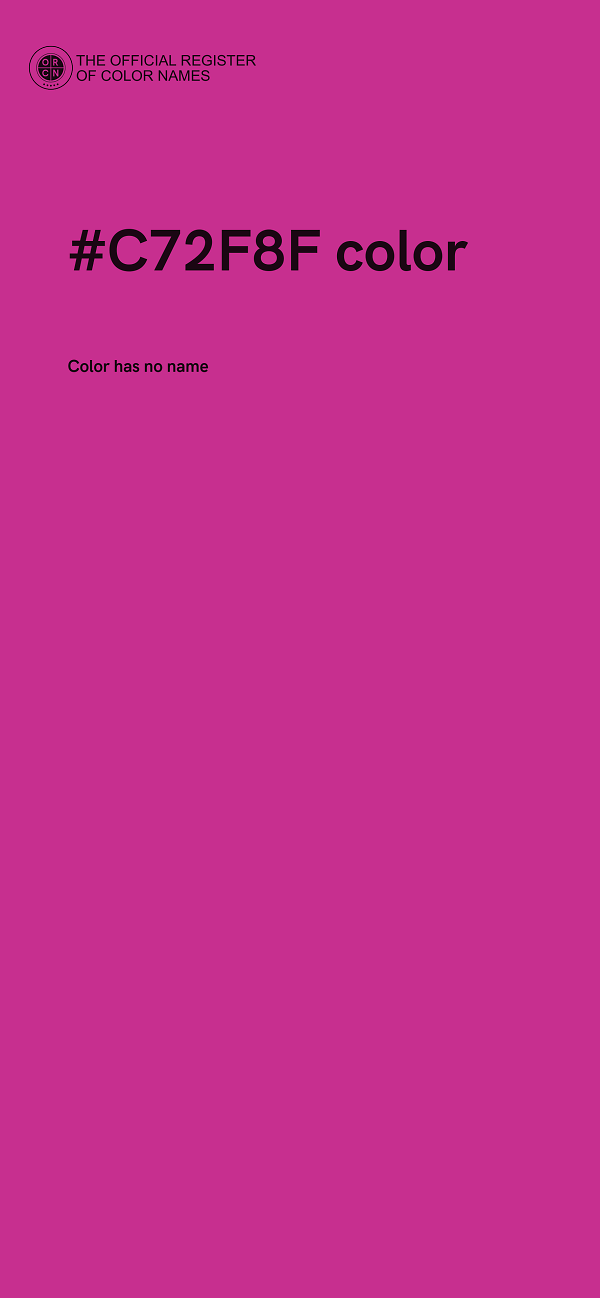 #C72F8F color image