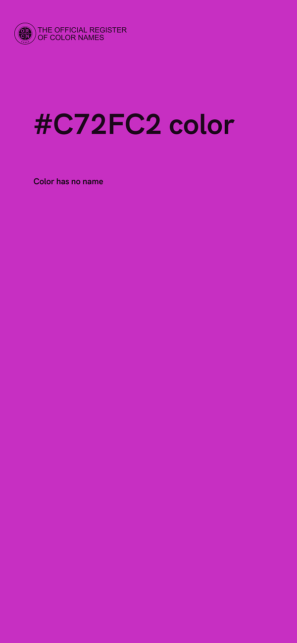 #C72FC2 color image
