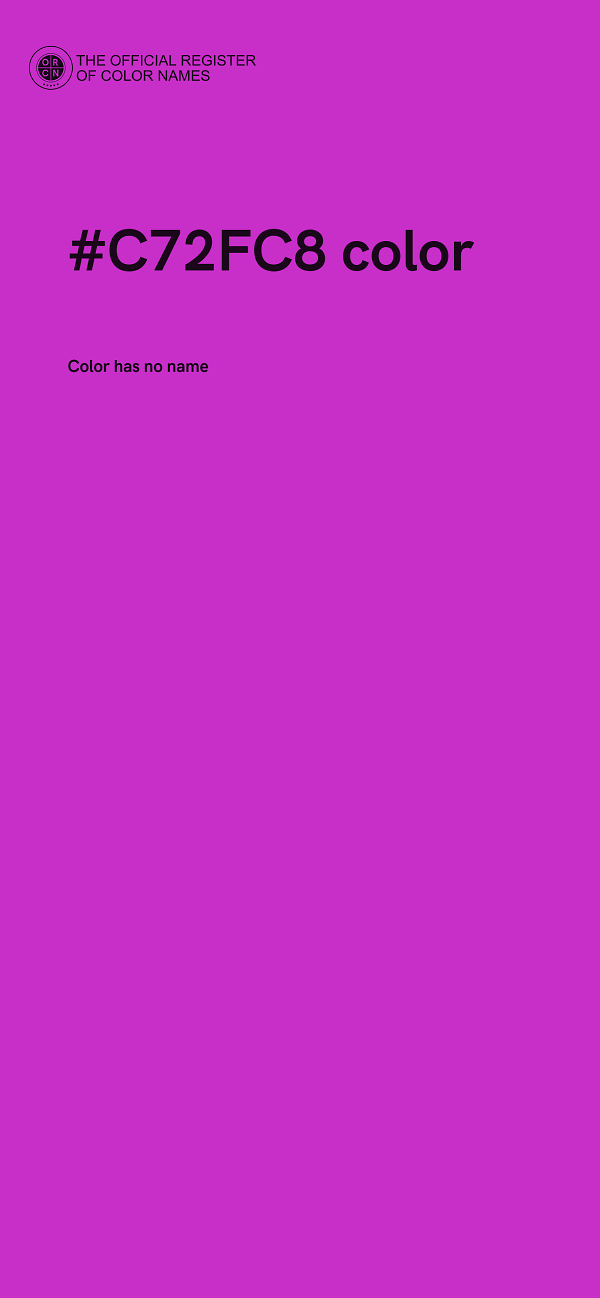 #C72FC8 color image