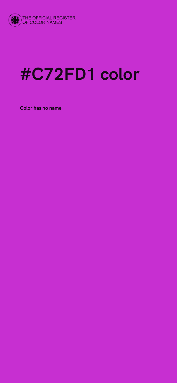 #C72FD1 color image