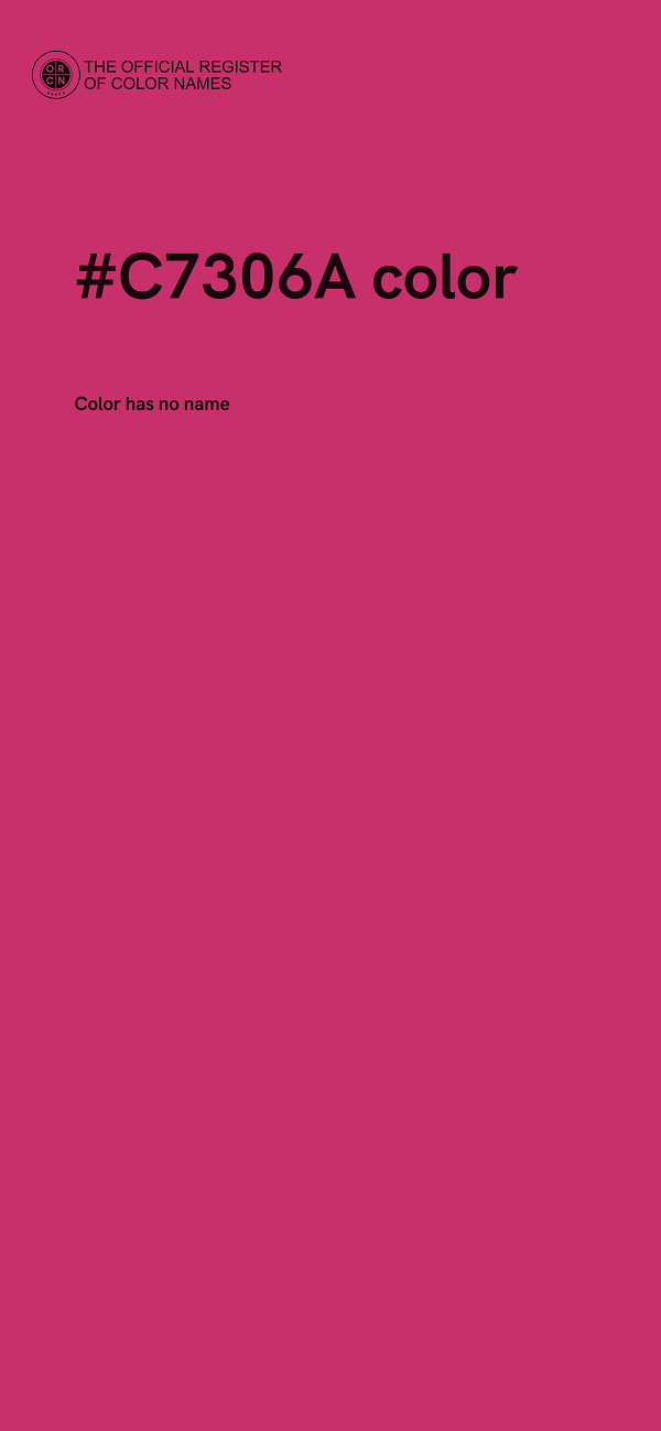#C7306A color image