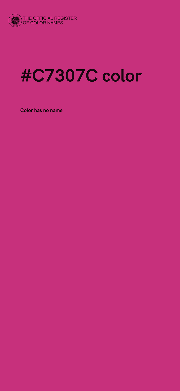 #C7307C color image