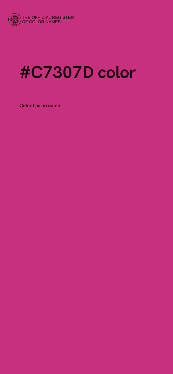 #C7307D color image