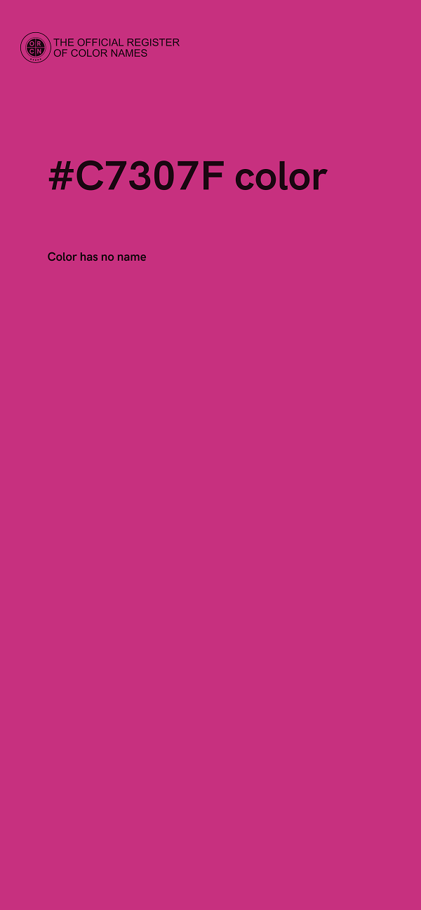 #C7307F color image