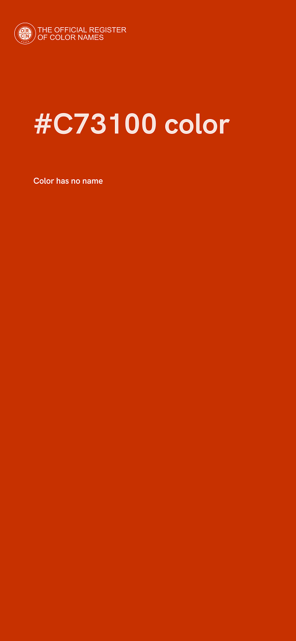 #C73100 color image