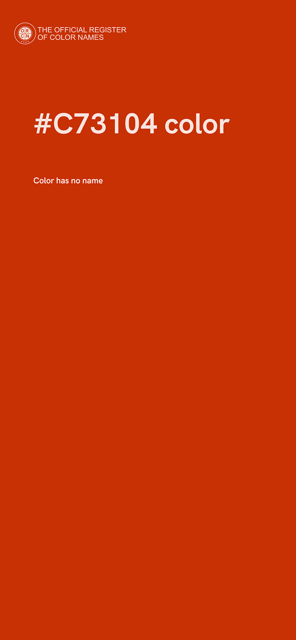 #C73104 color image