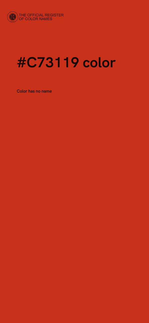 #C73119 color image