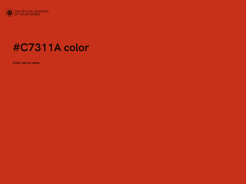 #C7311A color image