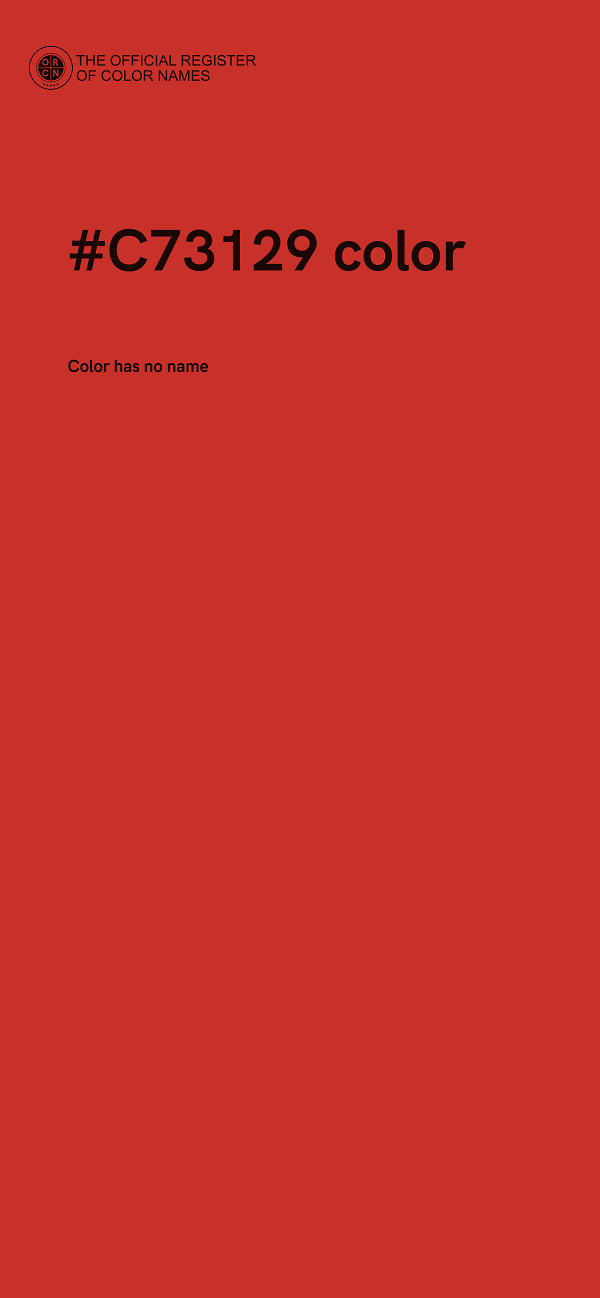 #C73129 color image