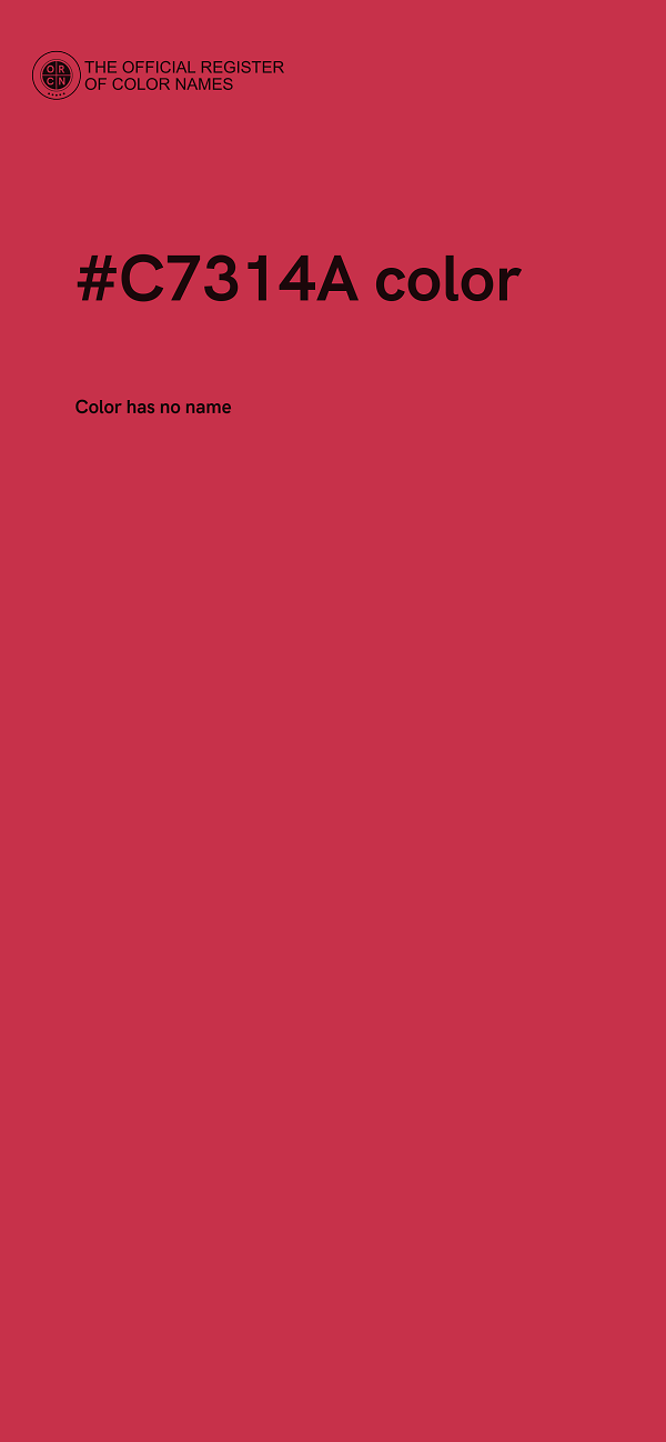 #C7314A color image