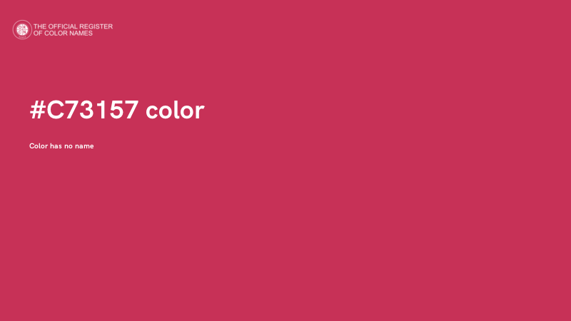 #C73157 color image