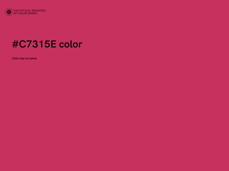 #C7315E color image