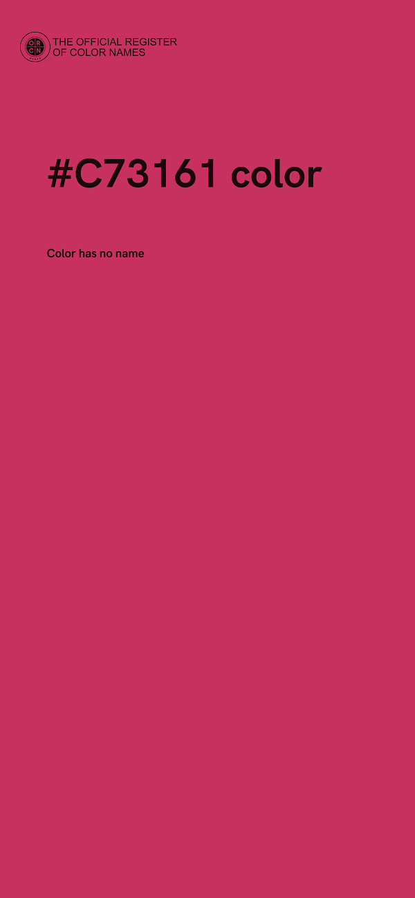 #C73161 color image