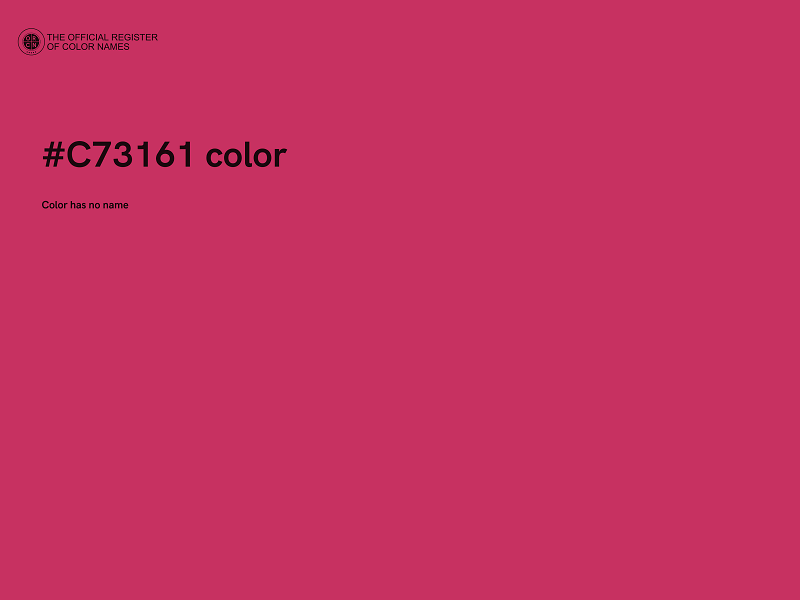 #C73161 color image