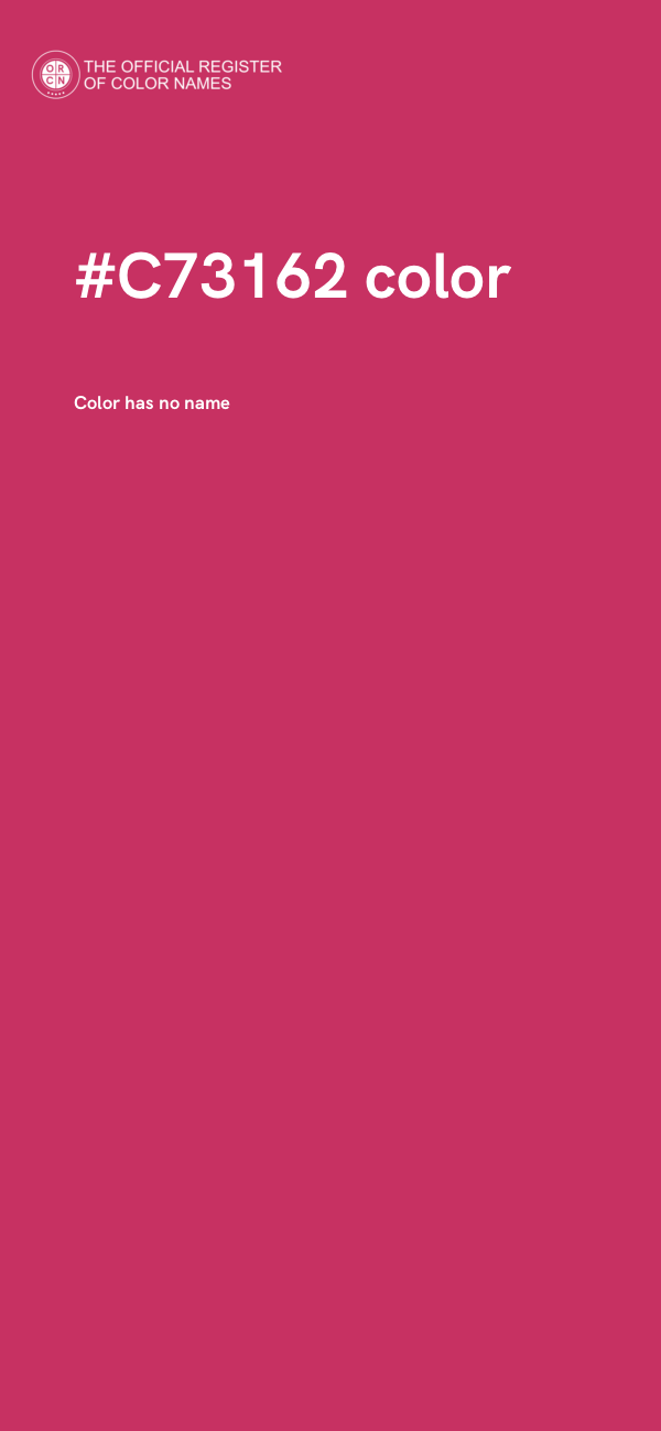 #C73162 color image