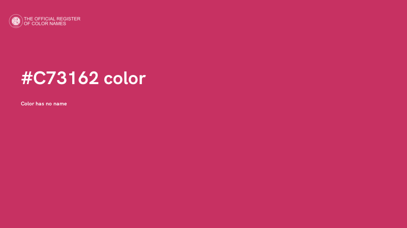 #C73162 color image
