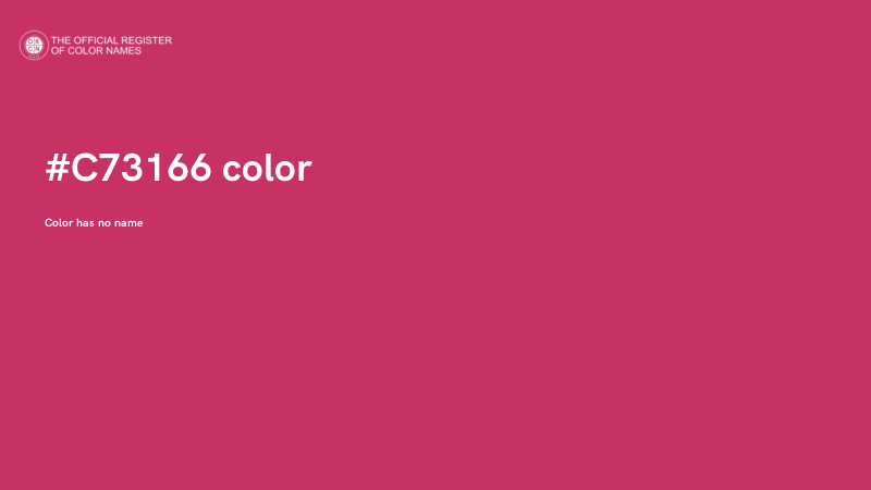 #C73166 color image