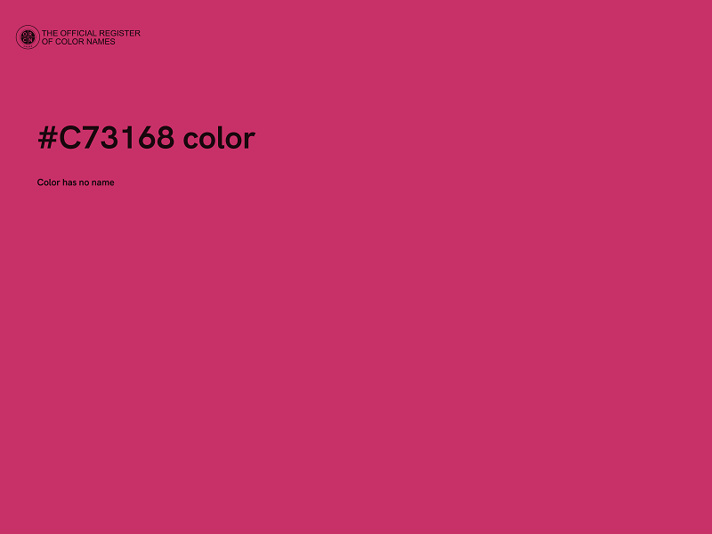 #C73168 color image