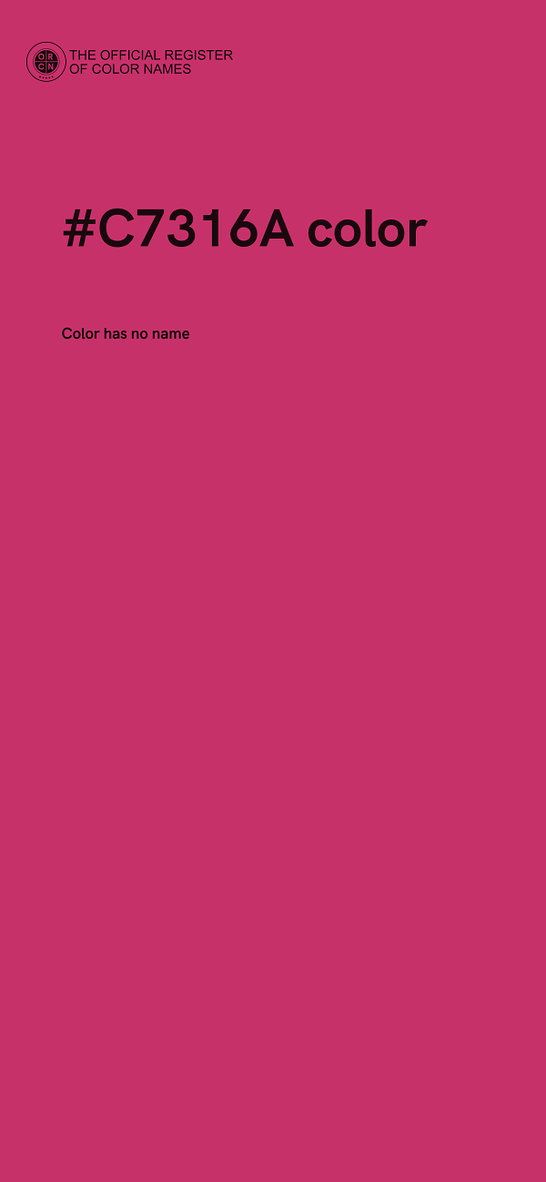 #C7316A color image