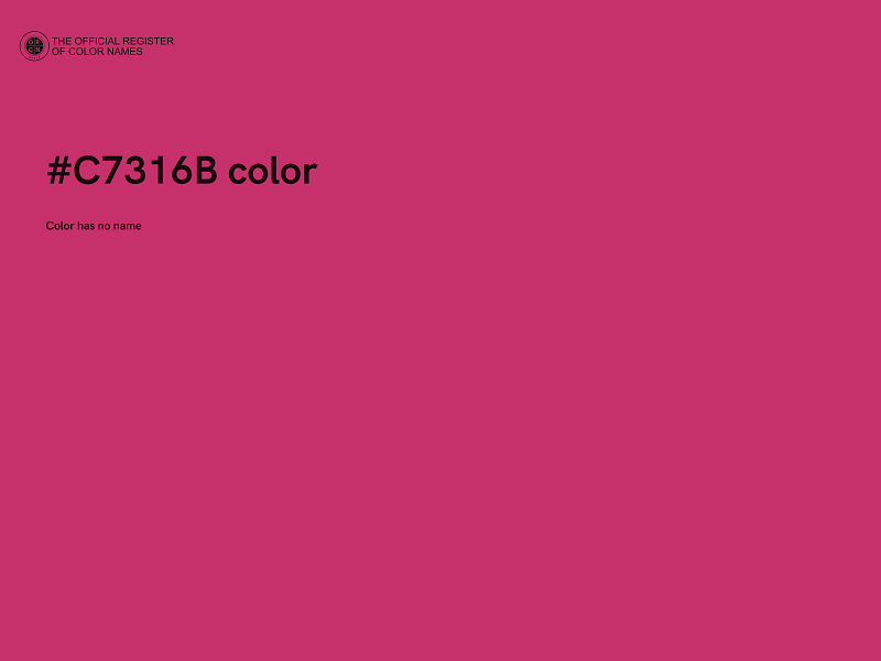 #C7316B color image