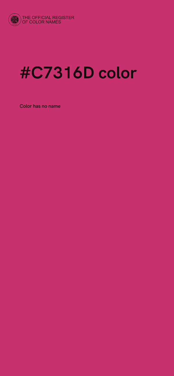 #C7316D color image