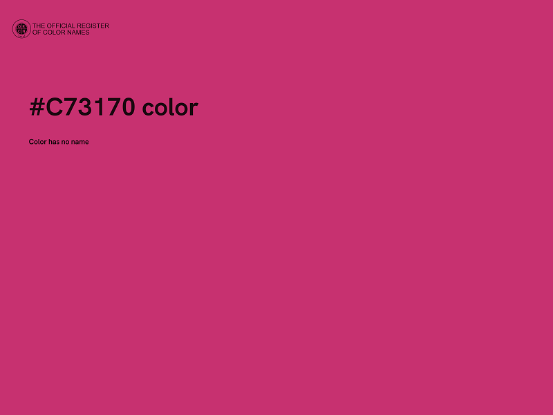 #C73170 color image