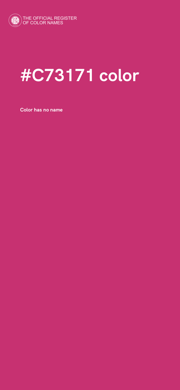 #C73171 color image
