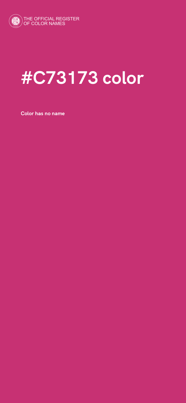 #C73173 color image