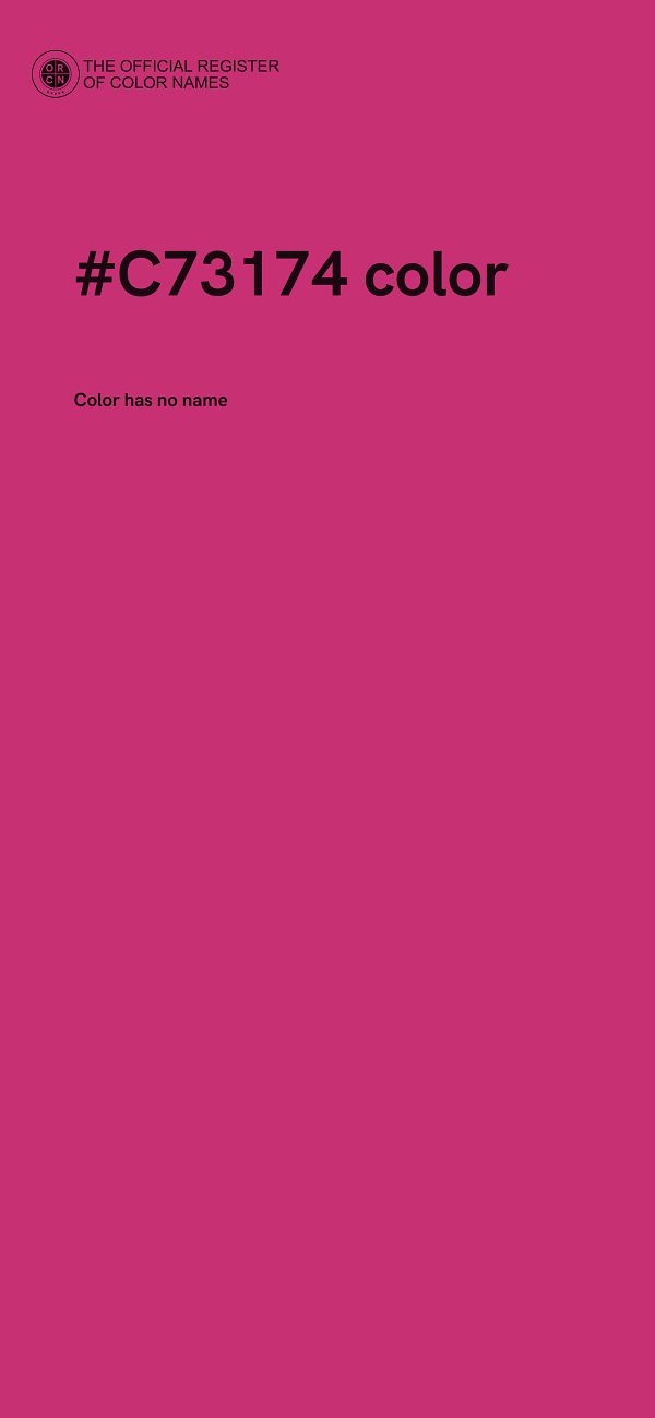 #C73174 color image