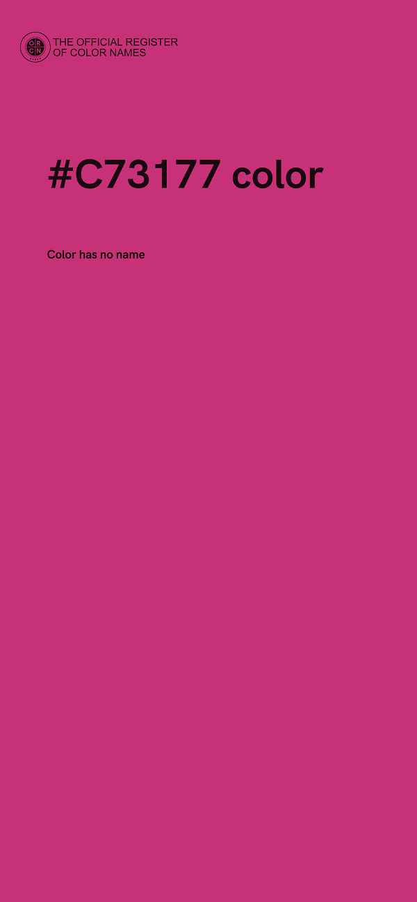 #C73177 color image