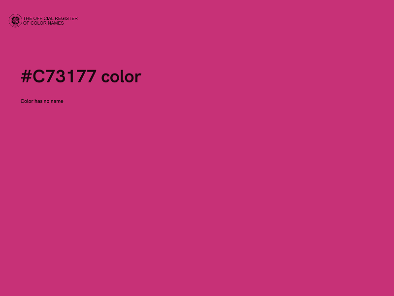 #C73177 color image