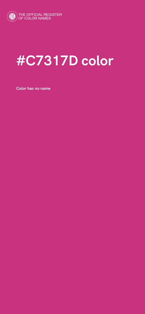 #C7317D color image