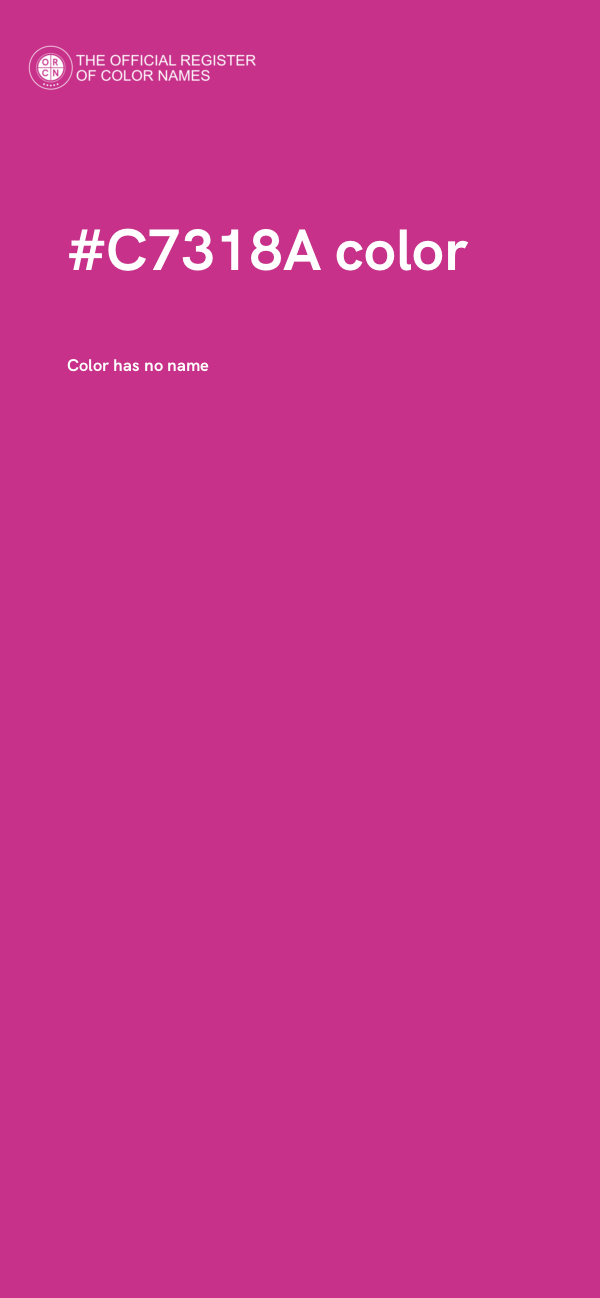 #C7318A color image