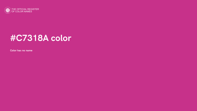 #C7318A color image