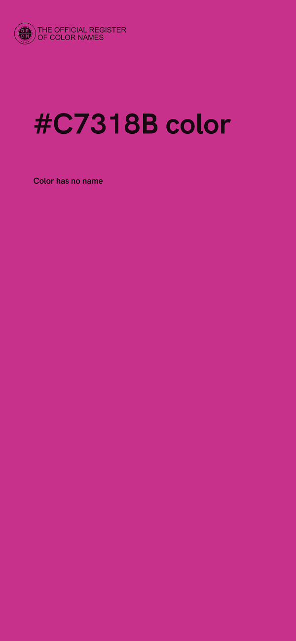 #C7318B color image