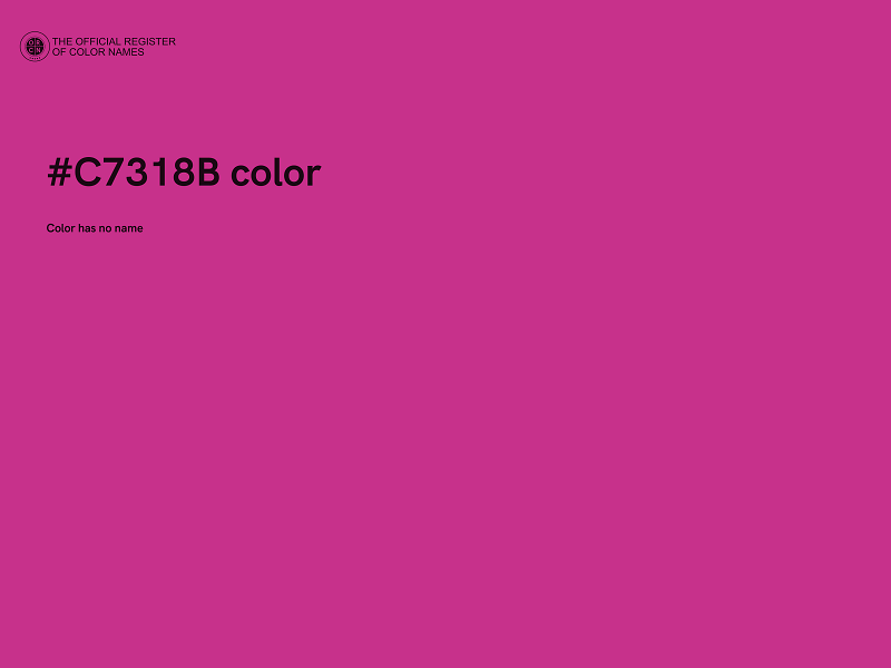 #C7318B color image