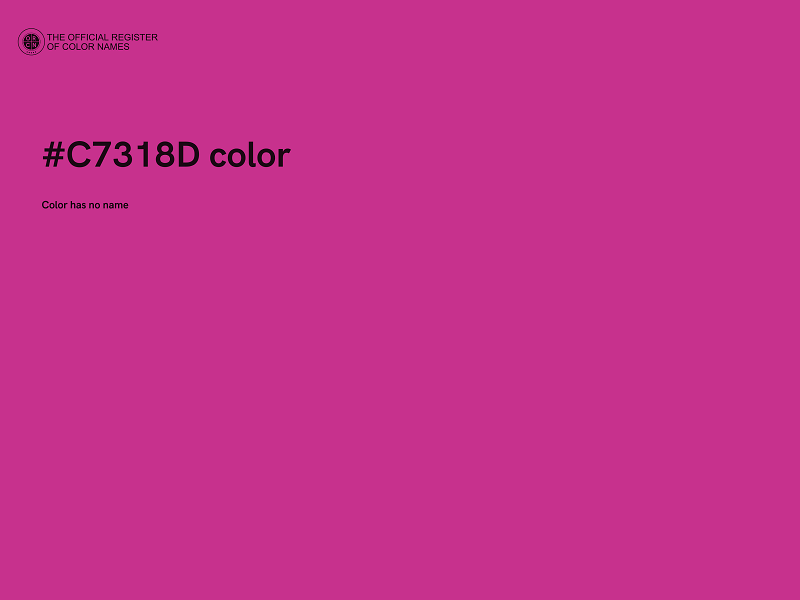 #C7318D color image