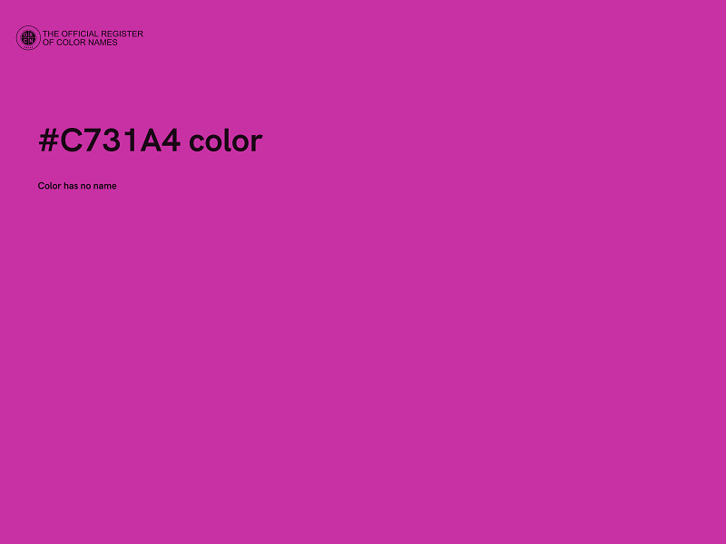 #C731A4 color image