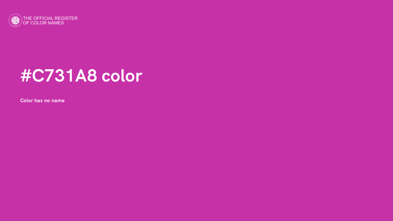 #C731A8 color image