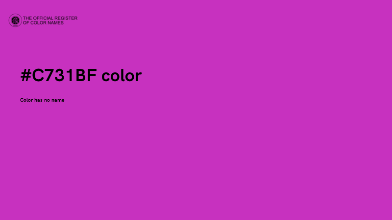 #C731BF color image