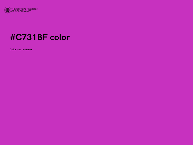 #C731BF color image