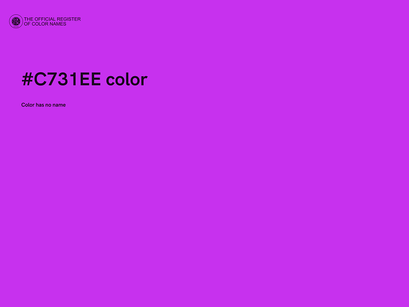 #C731EE color image