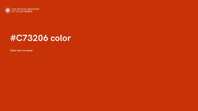 #C73206 color image