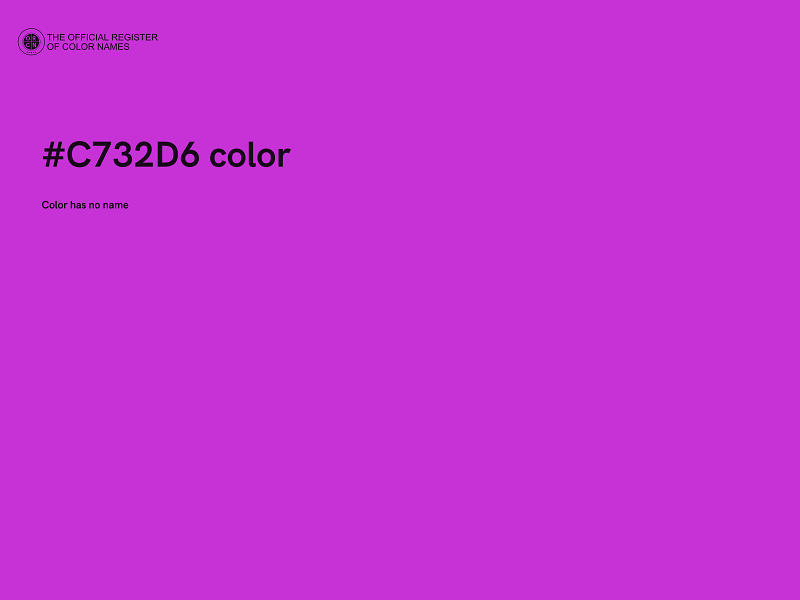 #C732D6 color image