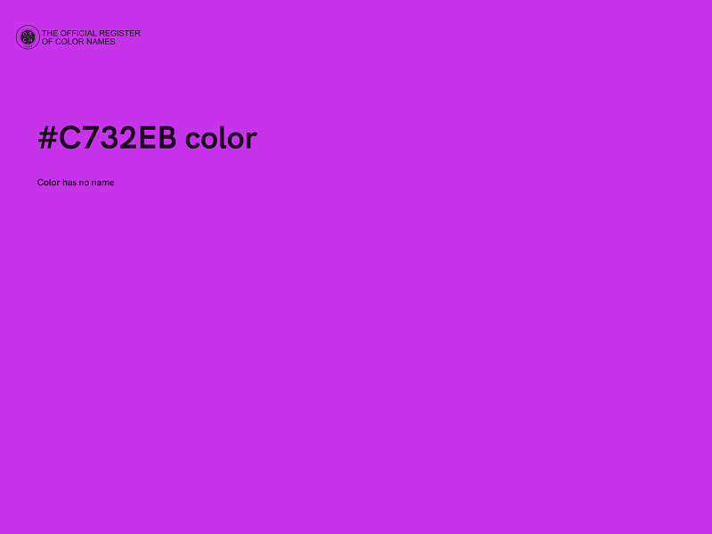 #C732EB color image