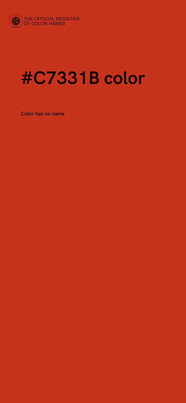 #C7331B color image