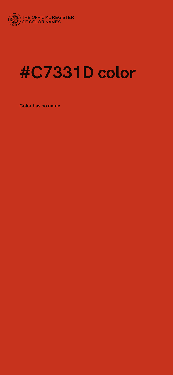 #C7331D color image