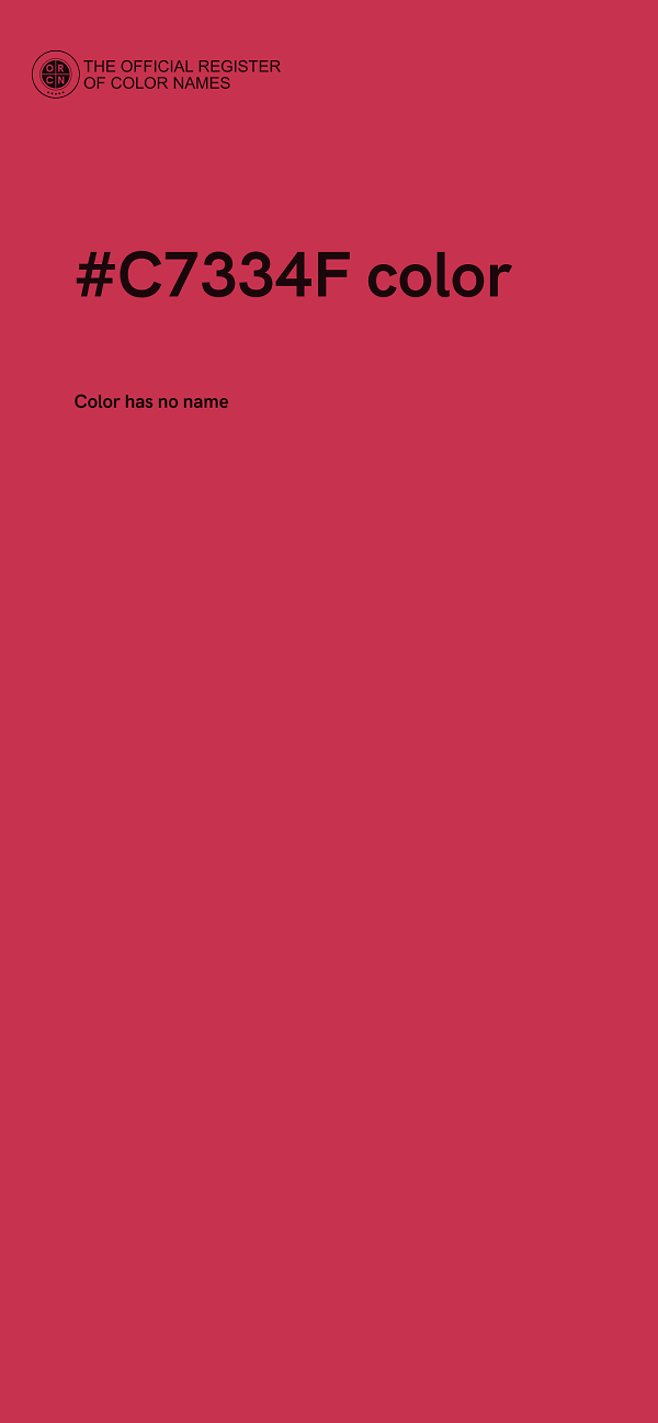 #C7334F color image