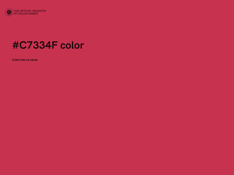 #C7334F color image